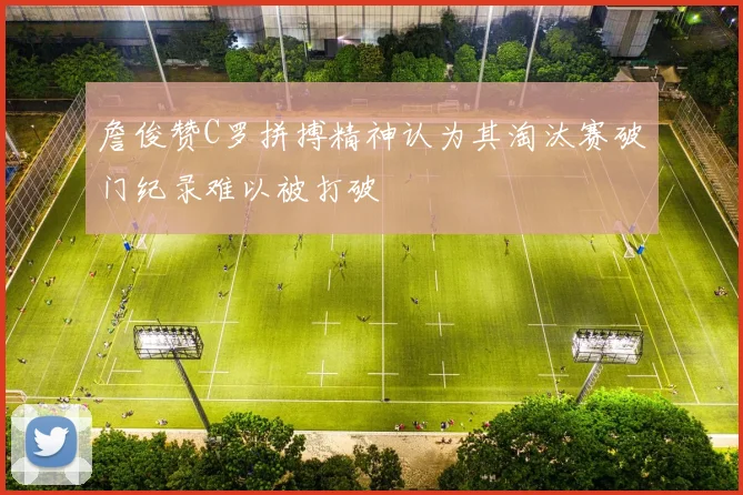 詹俊赞C罗拼搏精神认为其淘汰赛破门纪录难以被打破