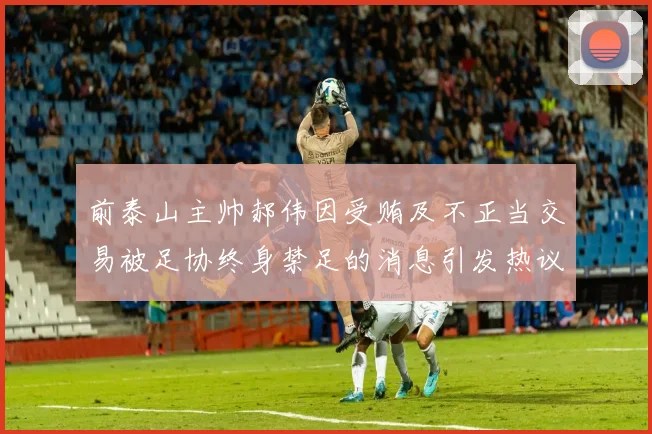 前泰山主帅郝伟因受贿及不正当交易被足协终身禁足的消息引发热议